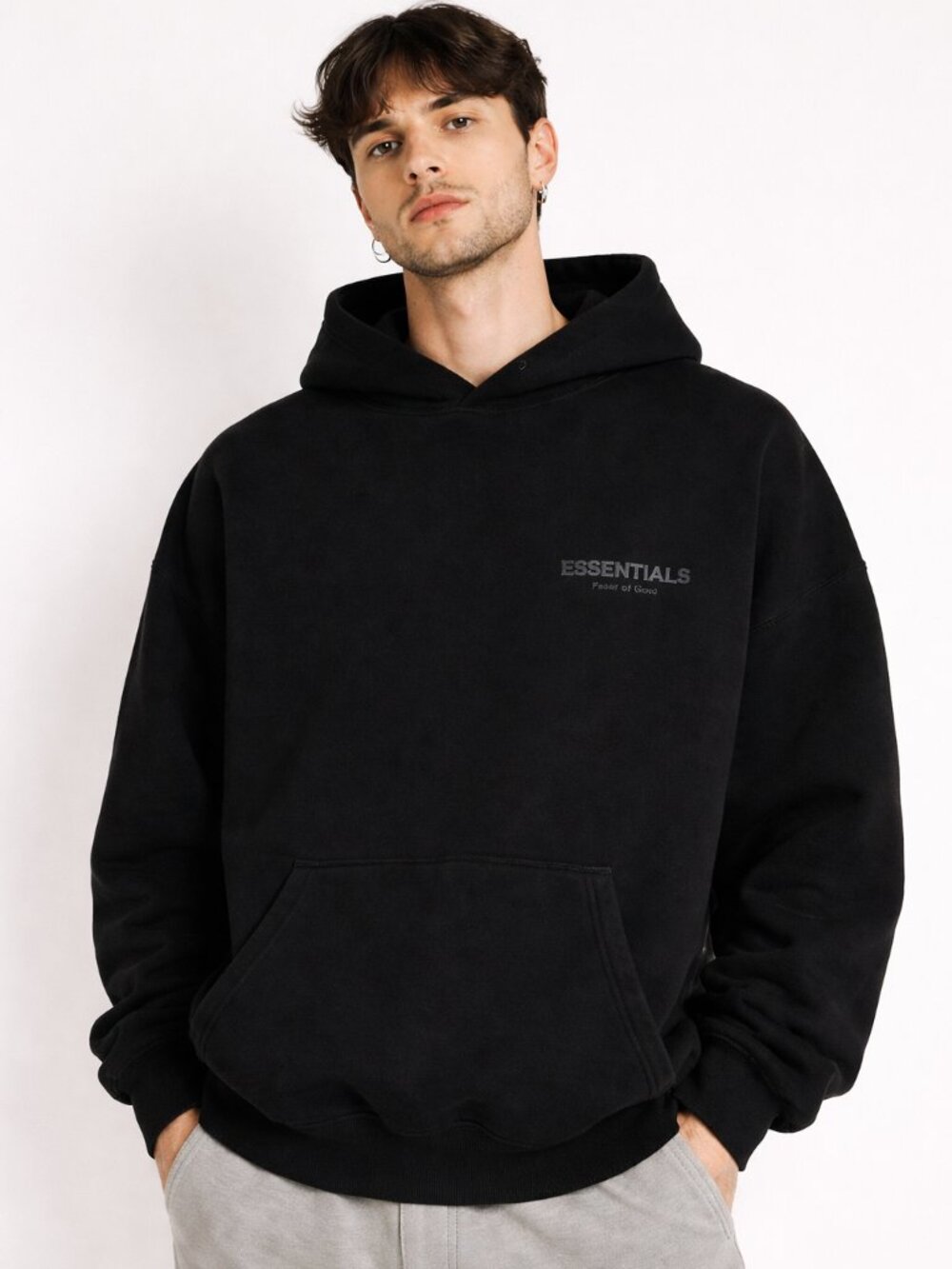 Fear of God Essentials Hoodie Black Size L